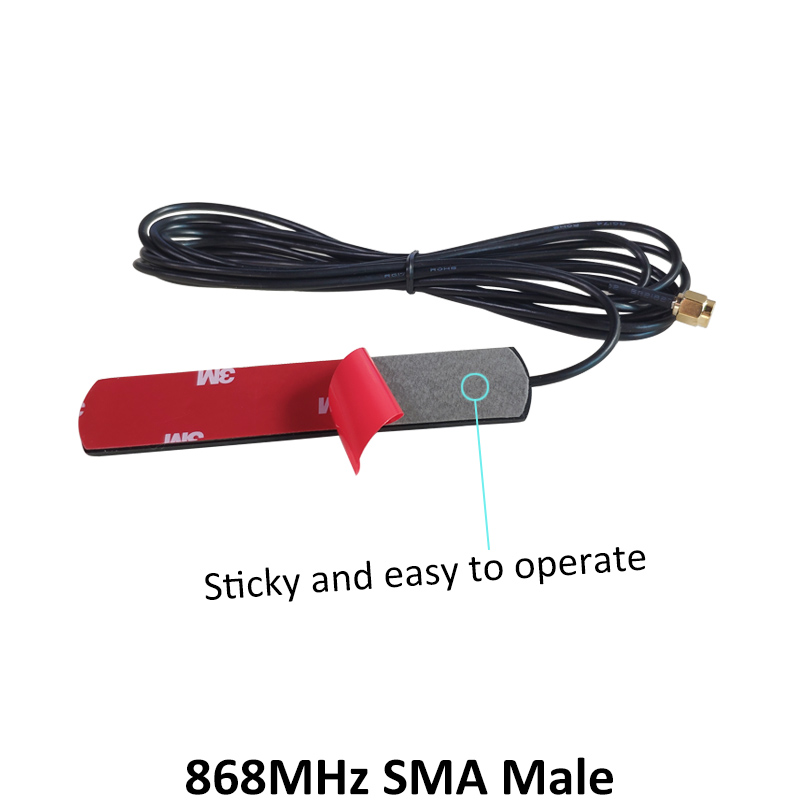 GSM-Antenne 868 MHz 915 MHz geklebter Streifen 868 m Patch-Antenne SMA-Stecker Antenne 3 Meter Kabel 868 MHz 915 IOT-Antennenantenne