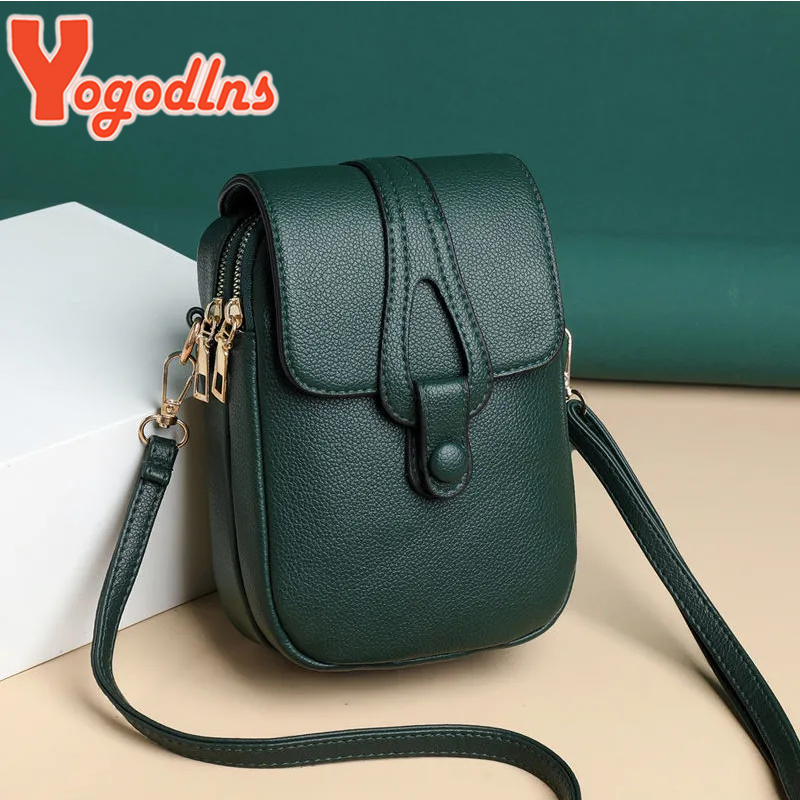 กระเป๋าสะพายเรียบง่ายสําหรับผู้หญิง PU หนัง Crossbody กระเป๋า Multi-Layer Messenger กระเป๋าถือและกระเป๋า FLAP กระเป๋า Bolsa SAC