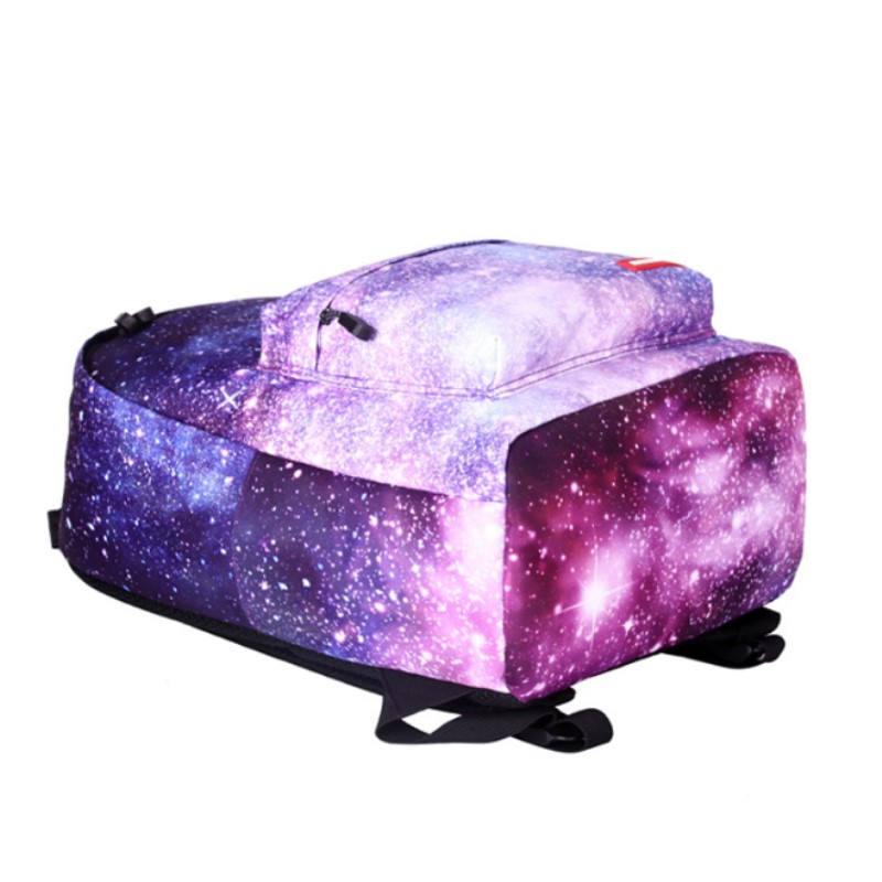 Mode frauen Leinwand Rucksack Universum Starry Sky Rucksack DIY Mädchen Student Schule Taschen Große Kapazität Weibliche Rucksack 2024