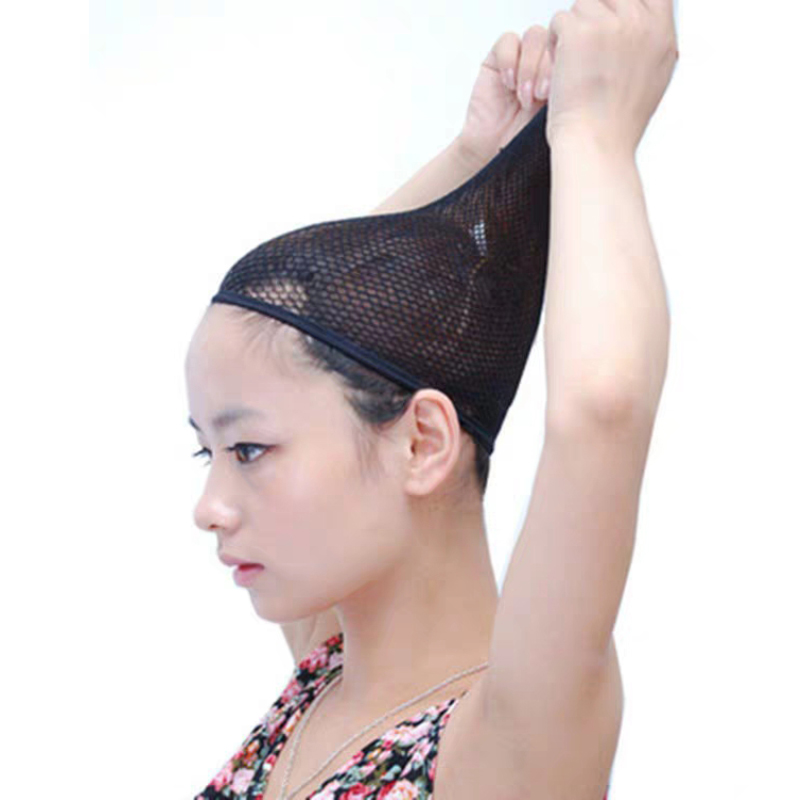 ขายส่งสีดํา Snood ไนลอน Hairnet วัสดุสําหรับวิกผมทํายืด Elastics ตาข่ายหมวกสําหรับวิกผมผู้หญิงอุปกรณ์เสริม