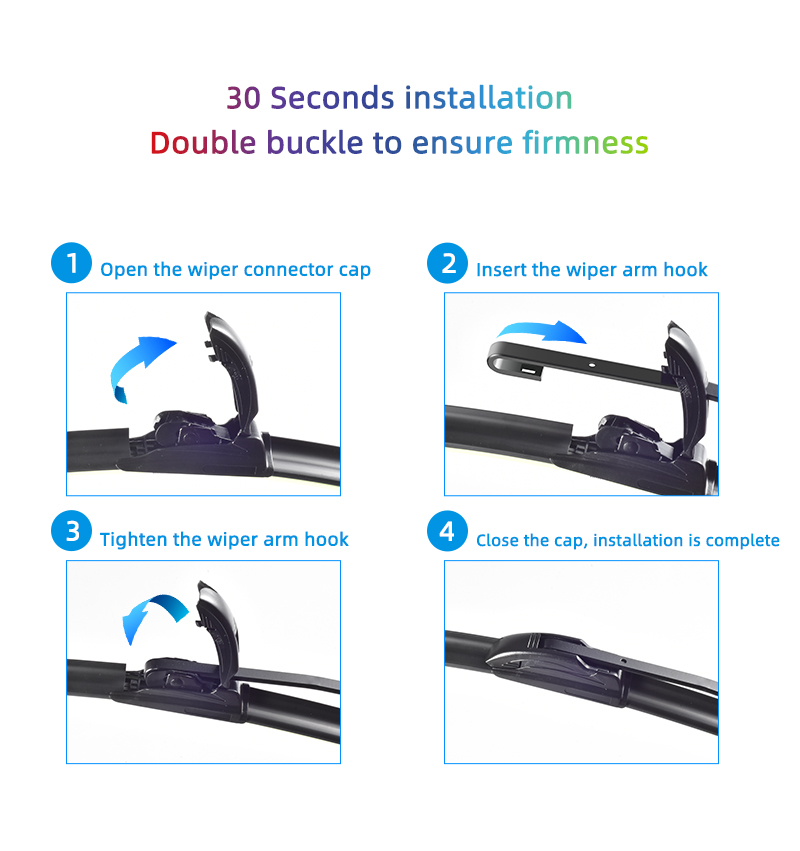 CELANOVA Wiper Blade Mobil untuk Lexus ES300H/200 2016- 26 "+ 18" Wiper Karet Wiper Kaca Depan