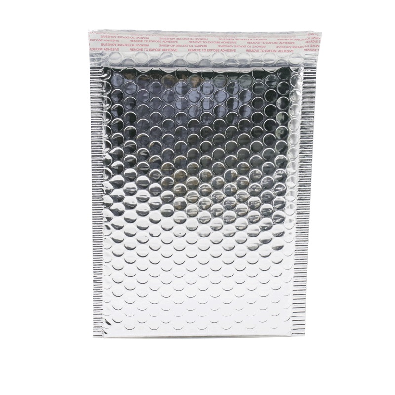 50ชิ้น/ล็อต11X13ซม.Sliver อลูมิเนียมฟองการจัดส่งกระเป๋าเบาะซอง Bubble Mailer ถุงอลูมิเนียมฟอยล์กระเป๋าของขวัญบรรจุห่อ
