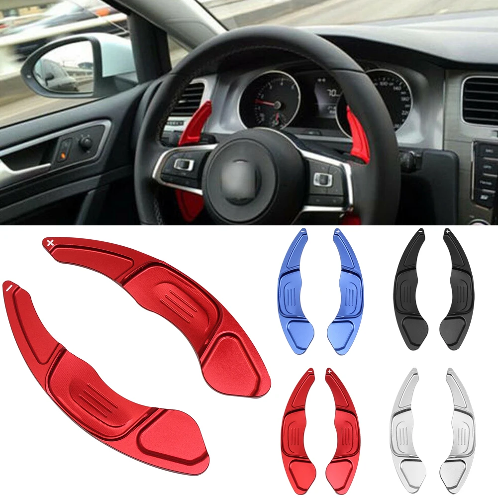 Para volkswagen vw golf 7 mk7 r gti scirocco 2015 2016-2019 2020 metal volante do carro paddle estender shifter acessórios do carro