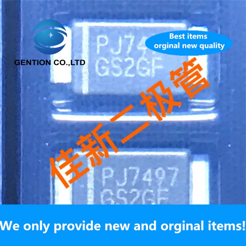 50 Uds 100% nuevo original GS2GF puede ser sustituido por GS1MF original importado 2A diodo rectificador de alto voltaje SMAF