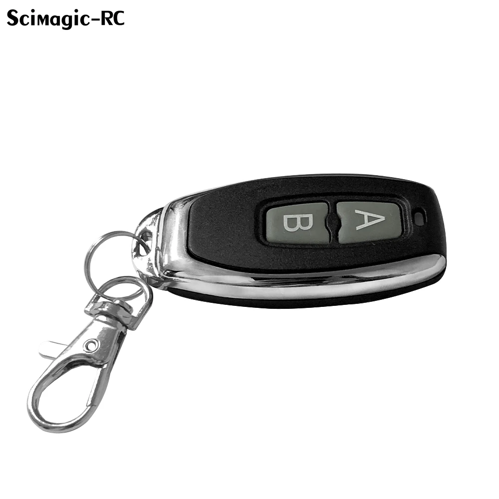 2CH Wireless Remote Control Clone 2 Button Garage Door Opener Transmitter 433 MHz EV1527 Learning & Fixed Code Gate Key Fob
