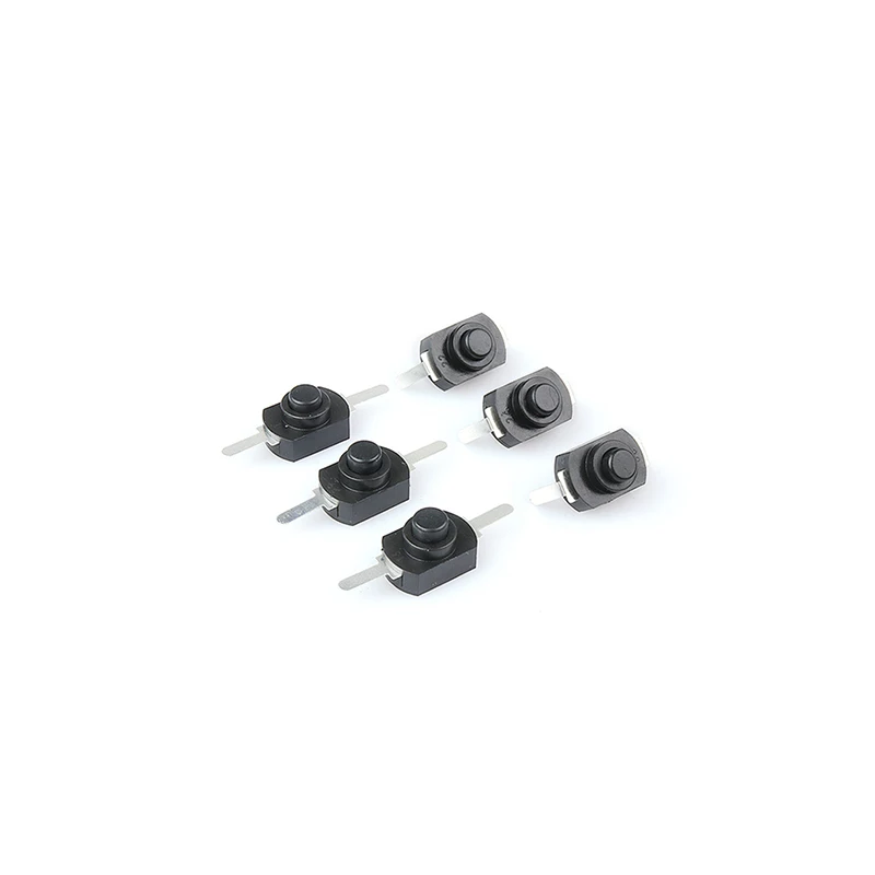 10 ชิ้น/ล็อต 1208YD 1288BM DC 30V 1A 12*8 มม.ปิด Mini Push ปุ่มสวิทช์สําหรับไฟฉายไฟฟ้าสีดําสีขาว Self Locking