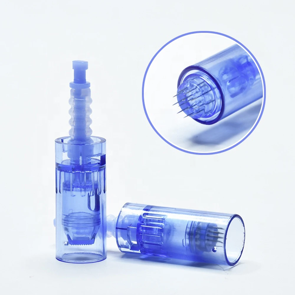 Ultima Dr. Bút A6 Kim Hộp 9 12 36 42pin 3D 5D Nano Lưỡi Lê MTS Dermapen Đầu Microneedle Đầu Derma Bút Mực 20 Chiếc