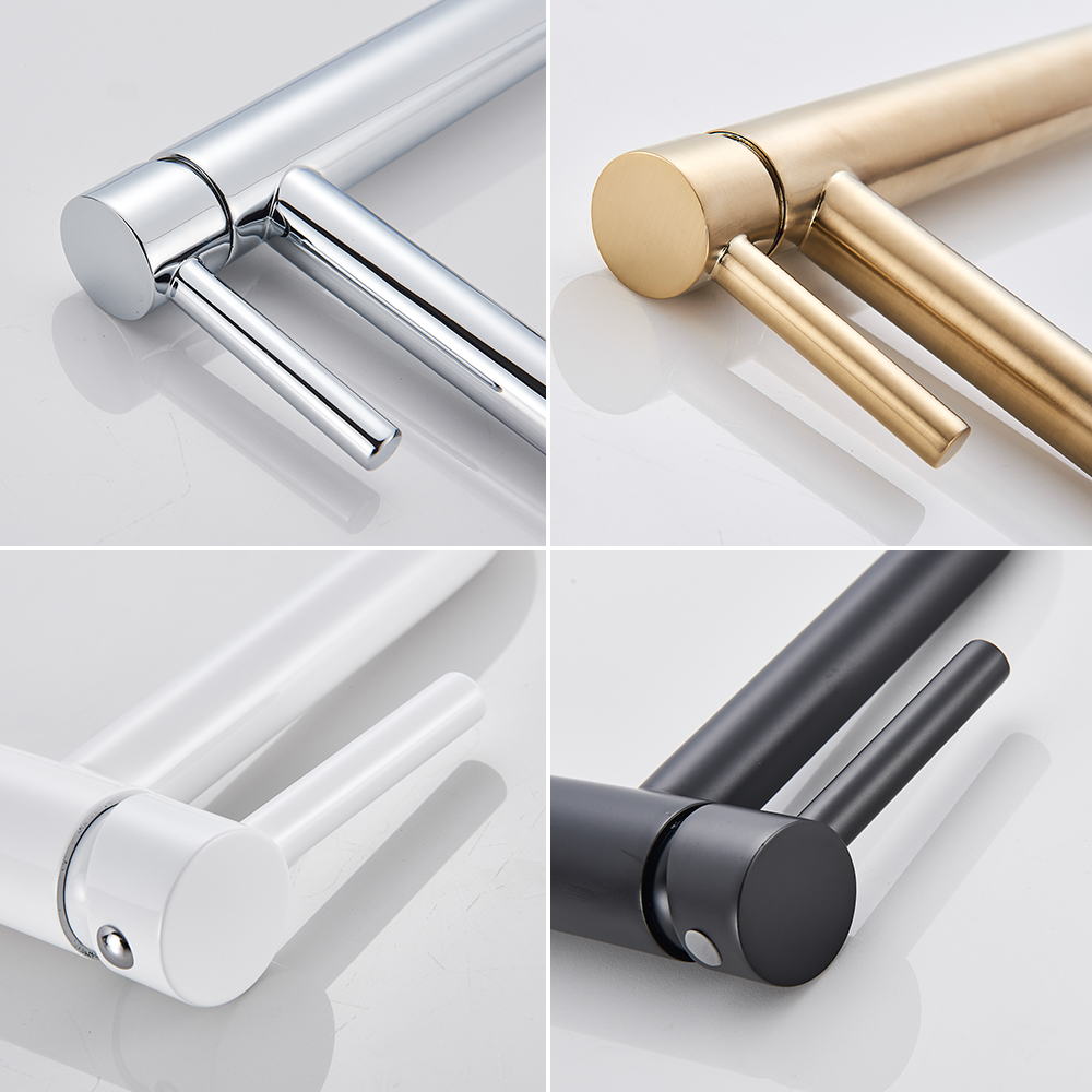 Schwarz Waschbecken Wasserhahn Badezimmer Waschbecken Wasser Mischbatterie Heißes Kaltes Wasser Becken Waschbecken Wasserhahn Badezimmer Wasserhahn Wasserhahn Gebürstet Gold Wasserhahn