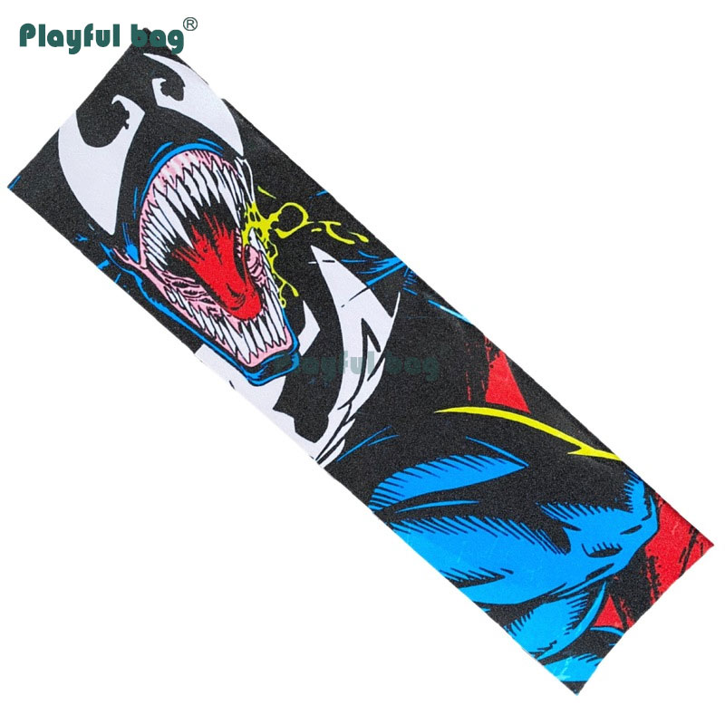 Speelse Tas 83*23Cm Mode Skateboard Diy Schuurpapier Dubbele Rocker Board OS780 Schuurpapier Anti-Slip Skateboard Accessoires AMB48