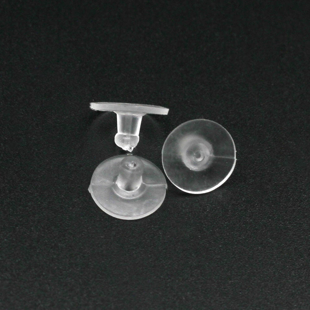 100pcs/lot Earrings Rubber Earring Back Silicone Round Ear Plug Blocked Caps Earrings Back Stoppers Supplies for jewelry DIY Ear