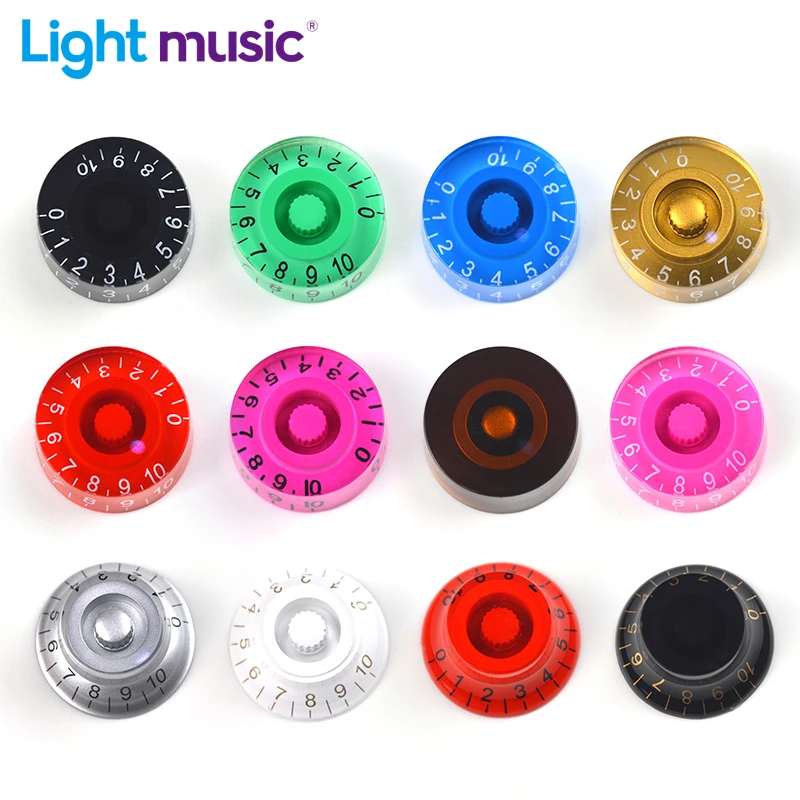 2 Cái Nhiều Màu LP Đàn Guitar Điện Tập Tông Núm Mũ Thẳng Đàn Guitar Nút Điều Khiển Tốc Độ Nhựa Phụ Kiện Guitar