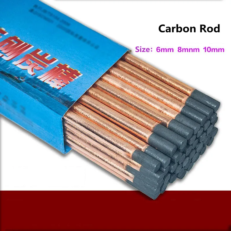 5 Cái Không Khí Carbon Vòng Cung Gouging Thanh Đồng Tròn Than Chì Điện Cực Cần Cho DC Khí Gouging Súng Điện Cực Carbon Cần 4-10Mm