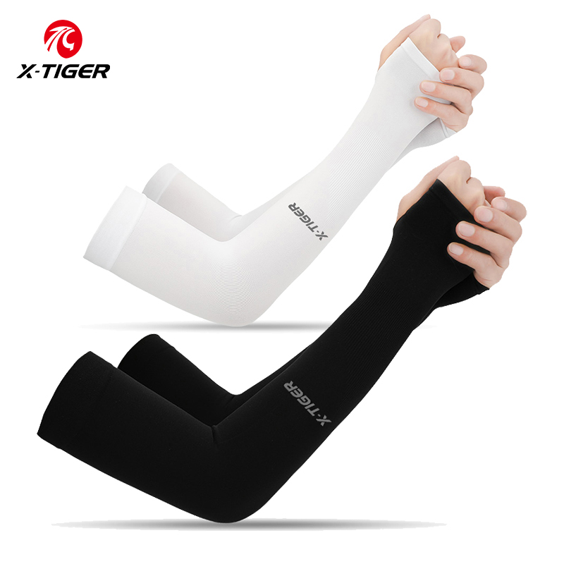 X-TIGER mangas de brazo de ciclismo tela de hielo protector solar Anti-UV manga de ciclismo para correr deportes al aire libre calentadores de brazo de ciclismo hombres mujeres