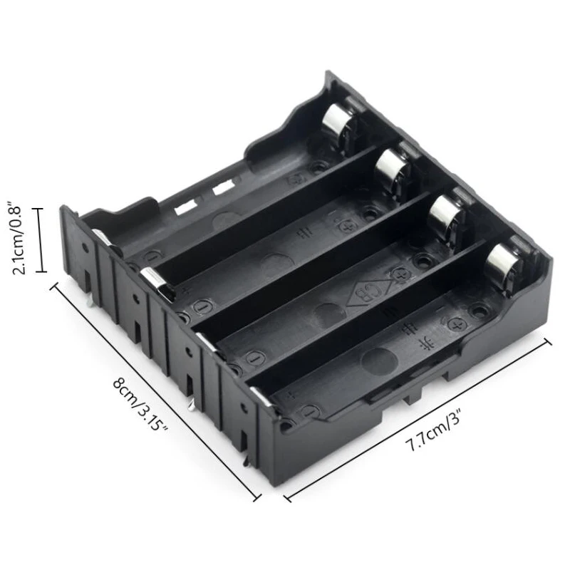 Новый DIY ABS 18650 Чехлы для аккумуляторов 1X 2X 3X 4X 18650 Чехол для хранения аккумуляторов 1 2 3 4 слота Контейнер для аккумуляторов Жесткий штифт