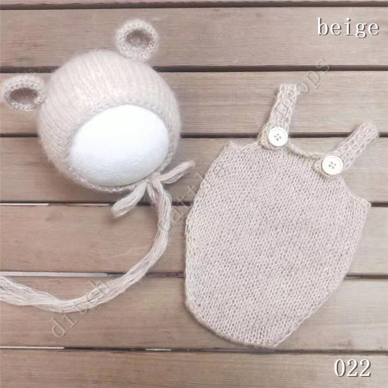 Làm Thủ Công Cho Bé Đan Dây Tay Mohair Bonnet & Quần Trên Cho Bé Tặng Bé Đạo Cụ Chụp Ảnh