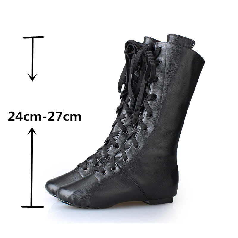 Tanzschuhe Frau Kinder Mädchen Moderne Laufsohle Weiche Ballett Jazz Turnschuhe Atmungsaktive Leder Hohe Weibliche Tanzen Fitness Sport