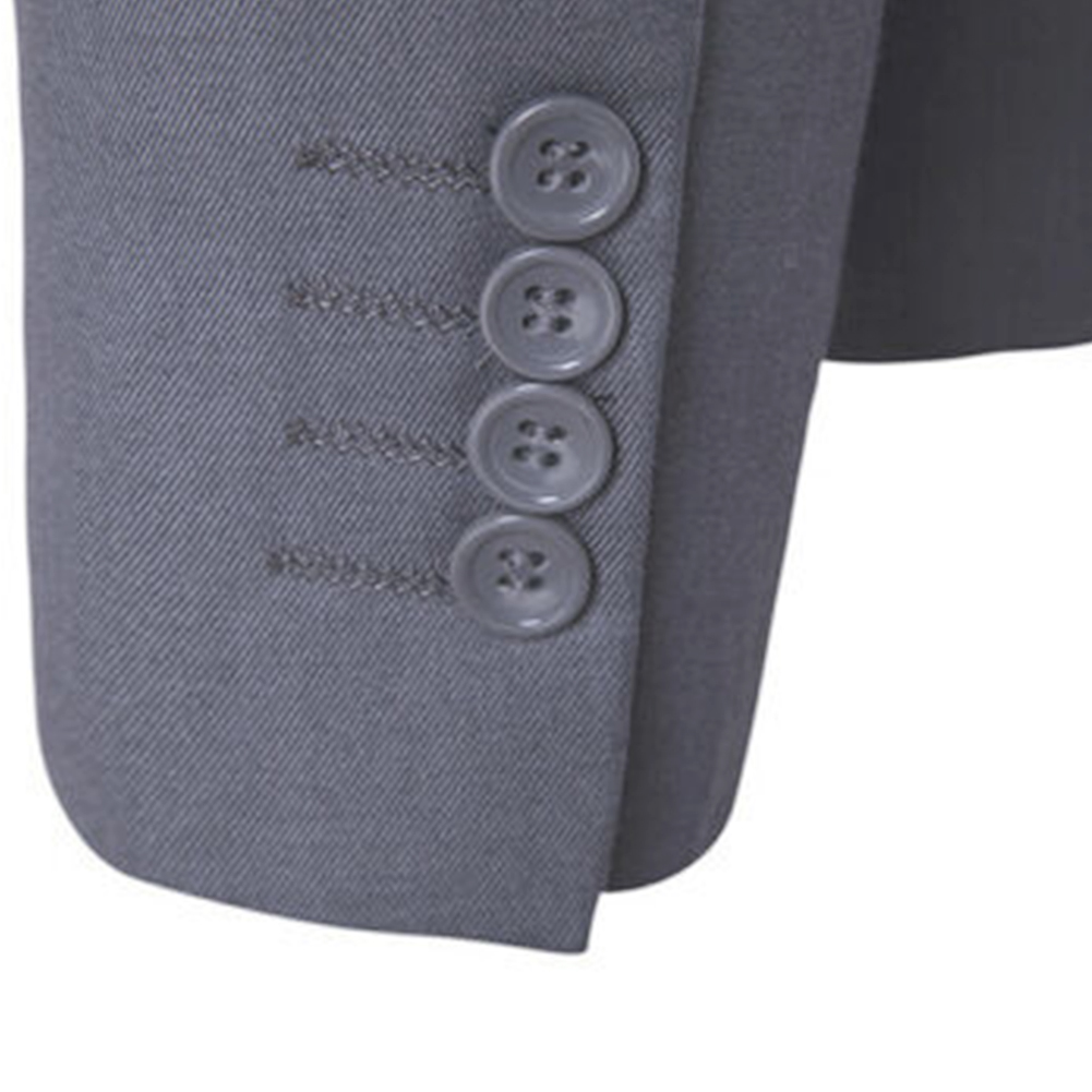 2 Teile/satz Plus Größe Männer Feste Farbe Langarm Revers Schlank Taste Business Anzug Herbst Fashion Solid Schlank Hochzeit Set vintage