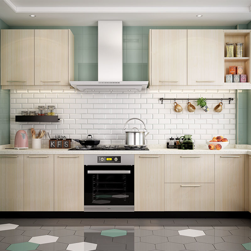 วอลล์เปเปอร์ไวนิลลายไม้สีทึบแบบ DIY มีกาวในตัวสำหรับบ้านตู้ประตูห้องครัวสติกเกอร์ติดผนังตกแต่งได้