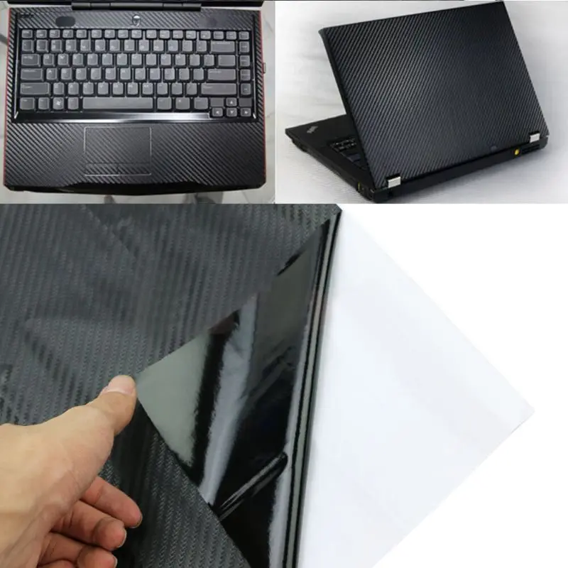 3D Carbon Sợi Da Decal Bọc Miếng Dán Ốp Lưng 17 \ "Máy Tính Laptop Notebook