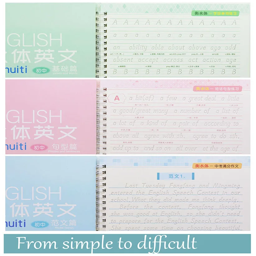 Tiếng Anh Có Thể Tái Sử Dụng Cuốn Sách Ma Thuật Copybook Cho Thư Pháp Học Bảng Chữ Cái Câu Ngắn Thành Phần Chữ Viết Tay Sách Thực Hành