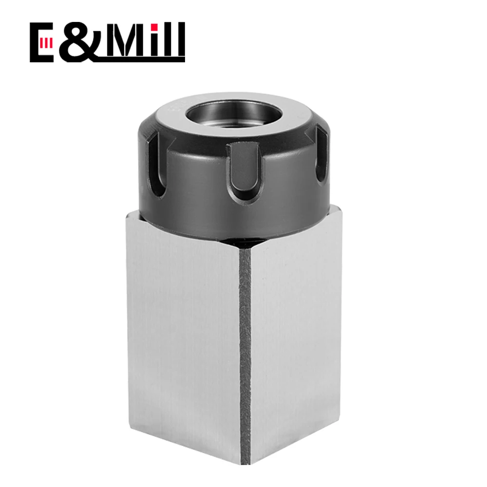 NEW Square ER25 ER32 ER40 Chuck Block Hard Steel Hex ER Spring Chuck Seat For CNC Lathe Engraving Cutting Machine Tool holder