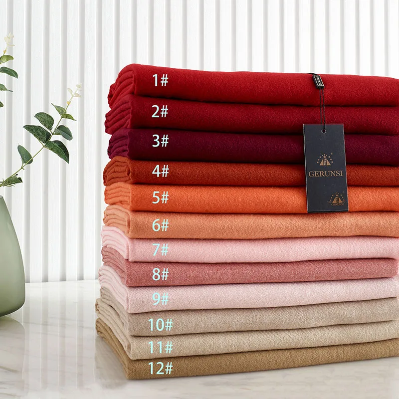 VISROVER 32 Colorway Chắc Chắn Mùa Đông Khăn Choàng Nữ Khoác Thời Trang Nữ Khăn Choàng Cashmere Handfeeling Mùa Đông Bọc Ấm Mùa Thu Hijab Tặng