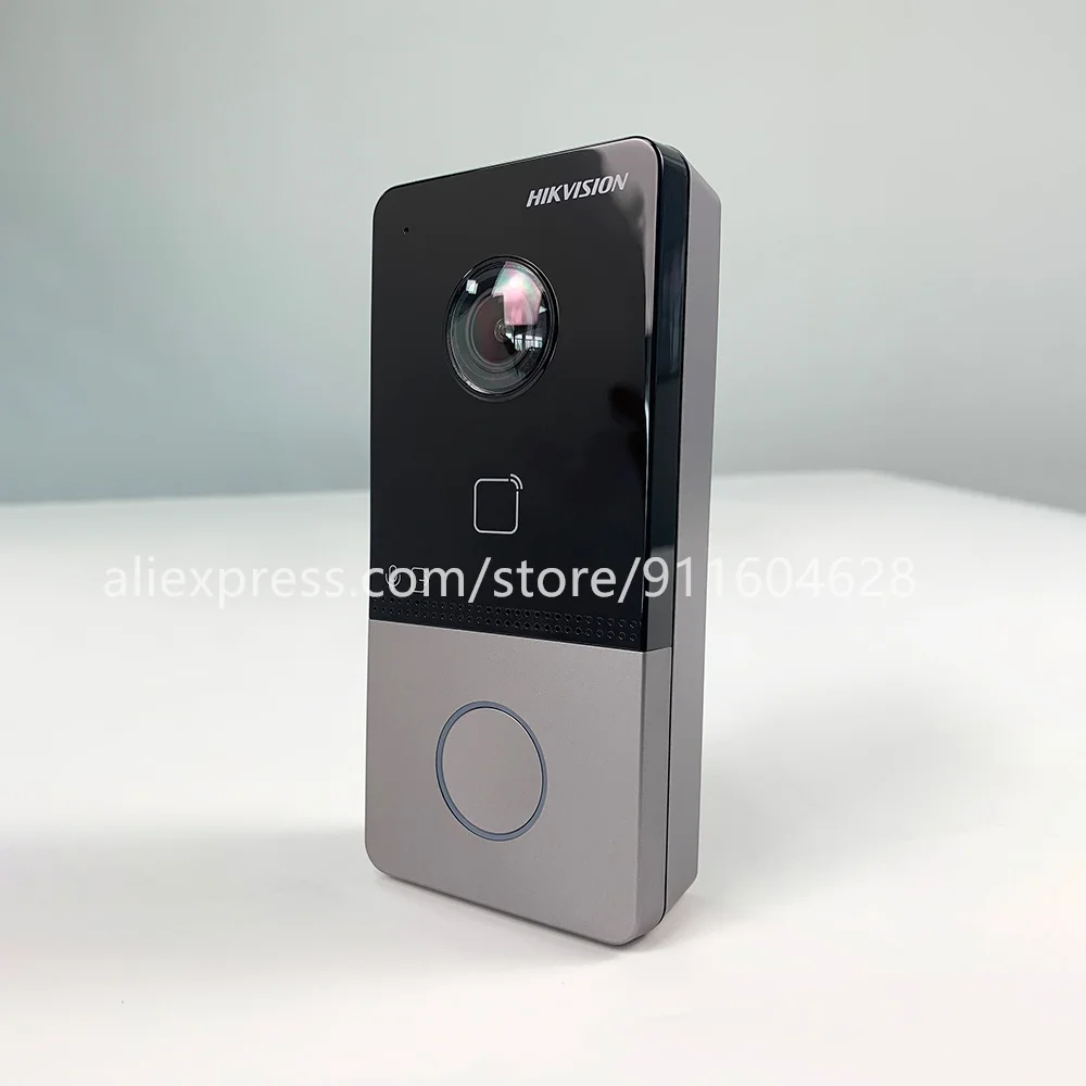 Hikvision-Conveniente Plastic Villa Door Station, Doobell com Wi-Fi POE, Hik-Connect App, Controle Móvel, DS-KV6113-WPE1 C