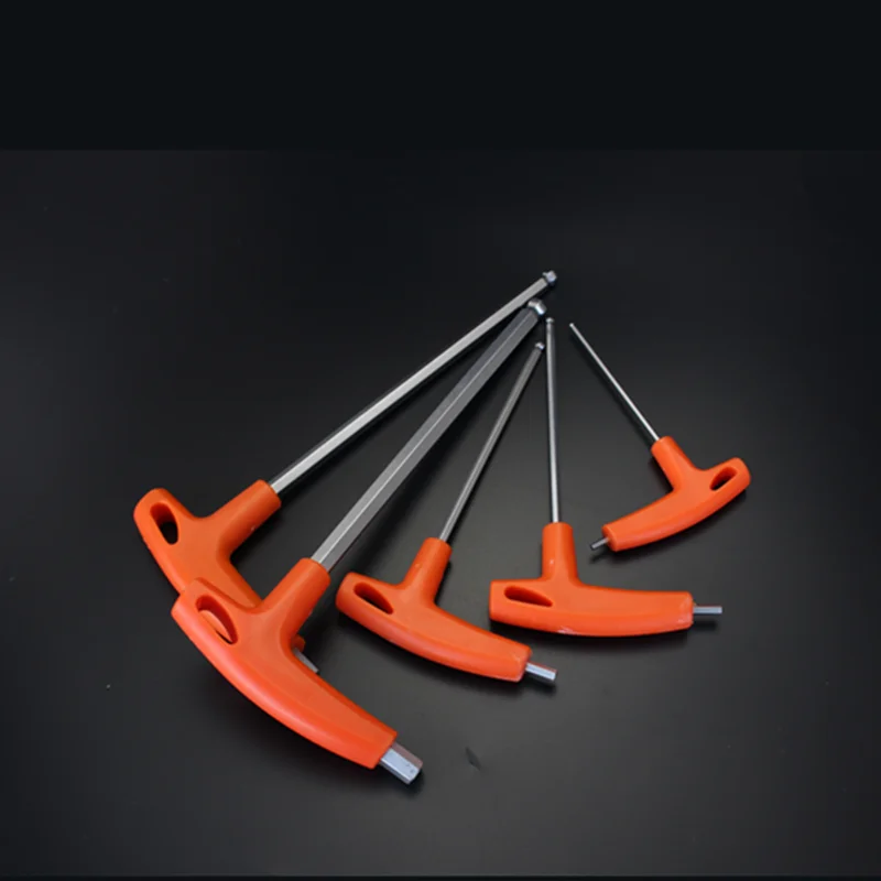 Llave hexagonal plana/de bola de 2/2, 5/3/4/5/6/8/10mm, herramienta de mano, llave hexagonal con mango en T, llave hexagonal con extremo de bola, llave hexagonal Allen