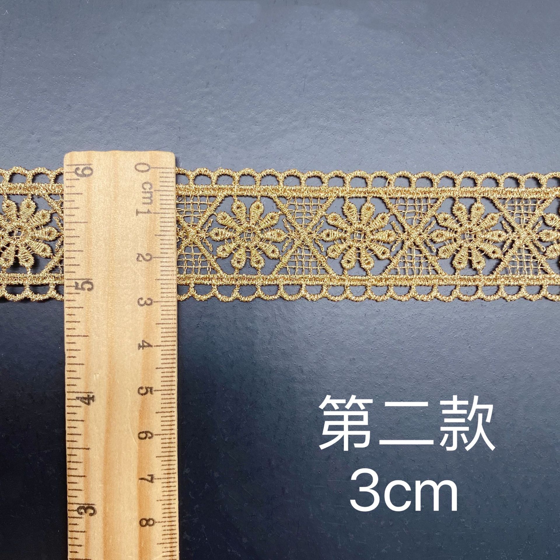 5 metros de ouro oco folha flor guarnição do laço para tricô casamento bordado fita diy artesanal retalhos costura suprimentos artesanato