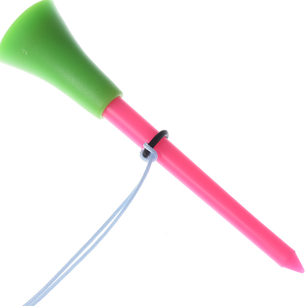 10Pcs กอล์ฟ Tees ยางทำด้วยมือที่แตกต่างกันรูปการ์ตูนเชือกป้องกันผมร่วงกอล์ฟผู้ถือเชือกถักอุปกรณ์กอล์ฟ