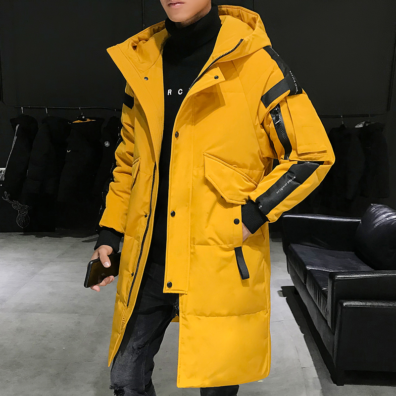 Jugendliche Neue Winter männer Unten Jacke Stilvolle Männlichen Unten Mantel Dicke Warme Mann Kleidung Marke herren Bekleidung Warme parka