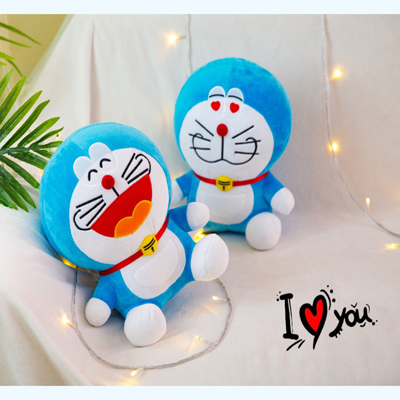 Anime Doraemon Kawaii wypchane pluszowe zabawki miękkie zwierzę pluszowa lalka figurki Anime Doraemon lalki urodziny prezenty dla dziewczyny dzieci