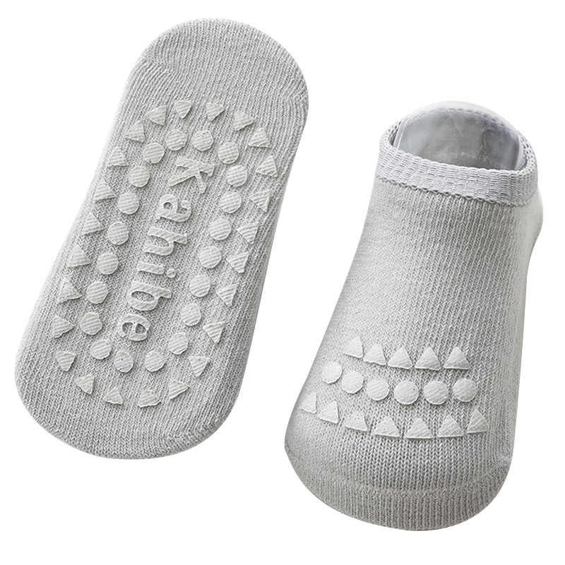 Conjunto de calcetines y rodilleras para bebé, calcetines antideslizantes de Color sólido para niñas y niños, calcetín de seguridad para gatear, Protector de rodilla para piernas