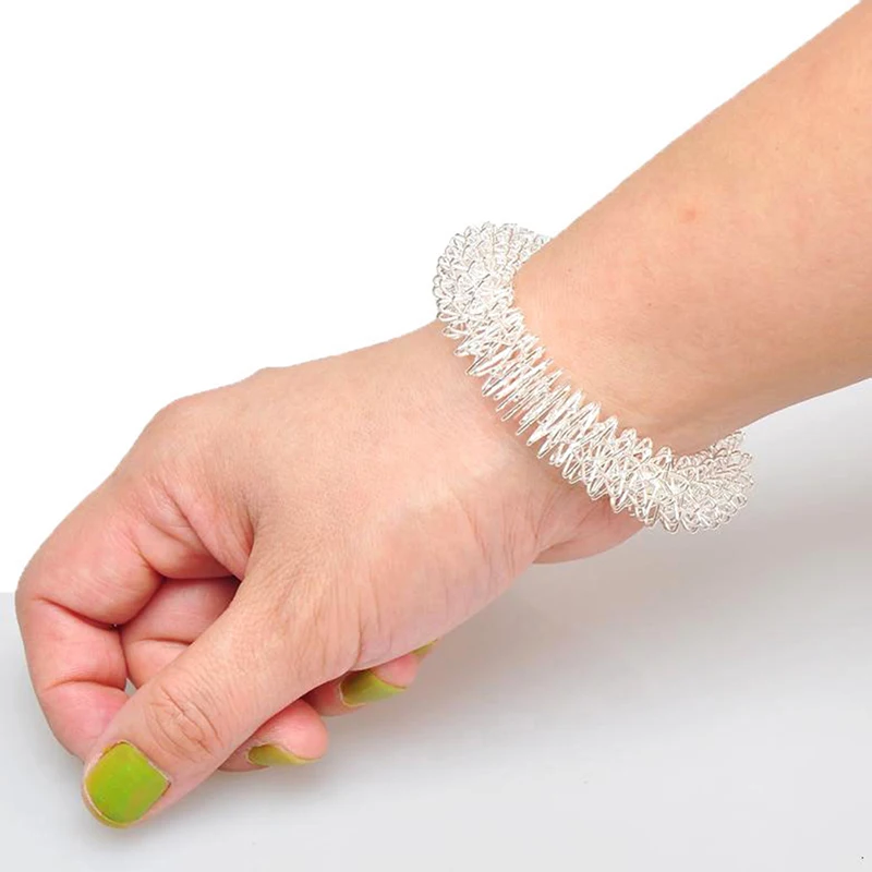 สร้อยข้อมือนวดบรรเทาอาการปวดผู้ชายและผู้หญิงสร้อยข้อมือของเล่น Fidget ผู้ใหญ่ออทิสติก Sensory วัสดุทองเหลือง Knuckles ADHD Stres