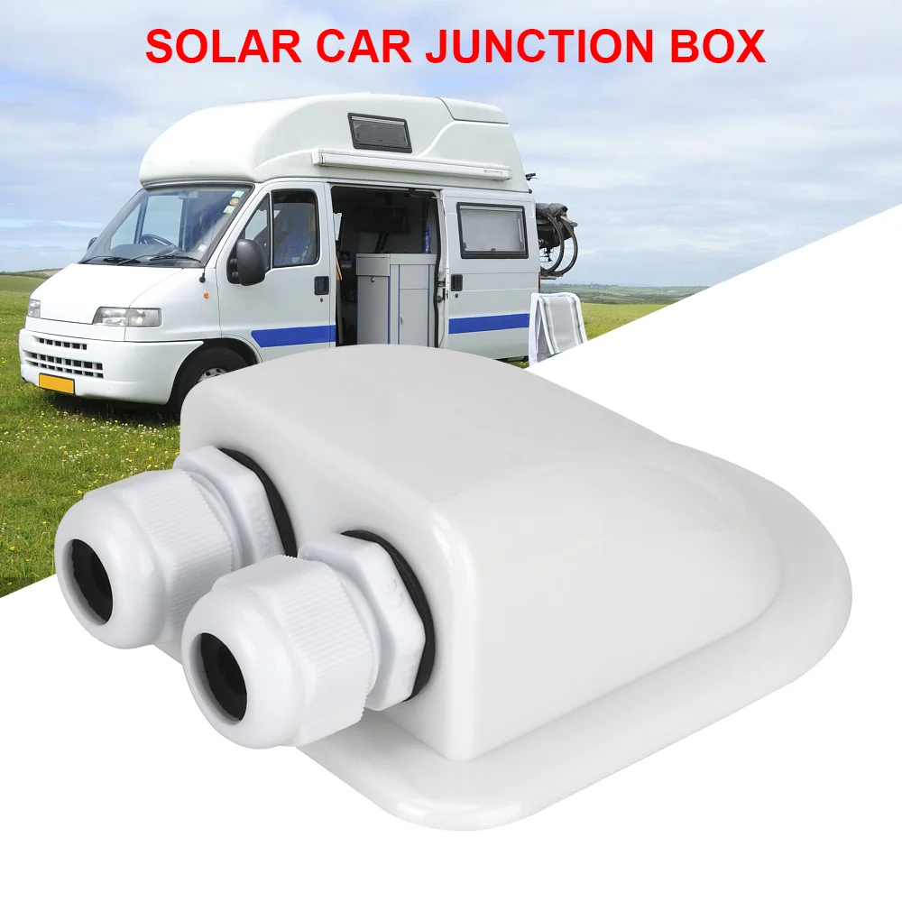 RV Caravan Roof Solar Junction Box Wire Entry Cable Storage Case Connector Holder Dland For Boat Marine Yacht Car Accessories
