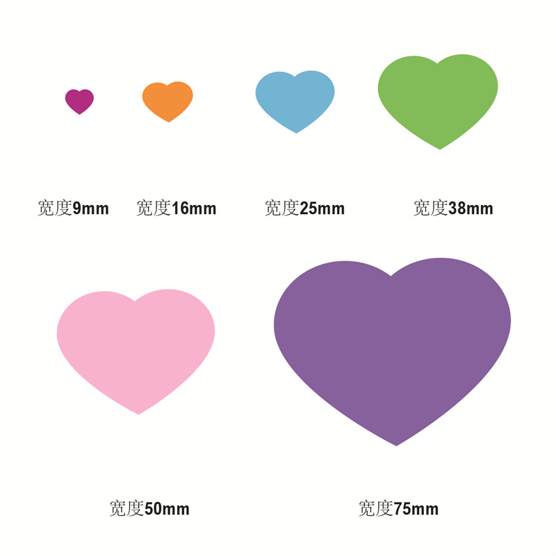 Дыроколы в форме сердца для тиснения, 9-75 мм