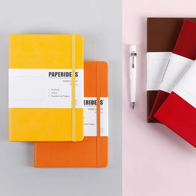 Hardcover A5 Bullet Journals Dot Notebook 188 Seiten 100 g/m2 5,7 x 8,2 Zoll Retro Bandage Candy Color Diary Notebook Journal BUJO