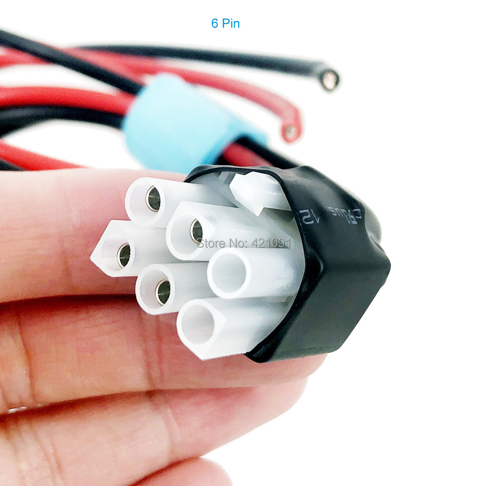 Cable de alimentación de onda corta con fusible 30A, 6 pines, para Yaesu FT-857D FT-897D ICOM IC-725A IC-78 IC-706, 1M
