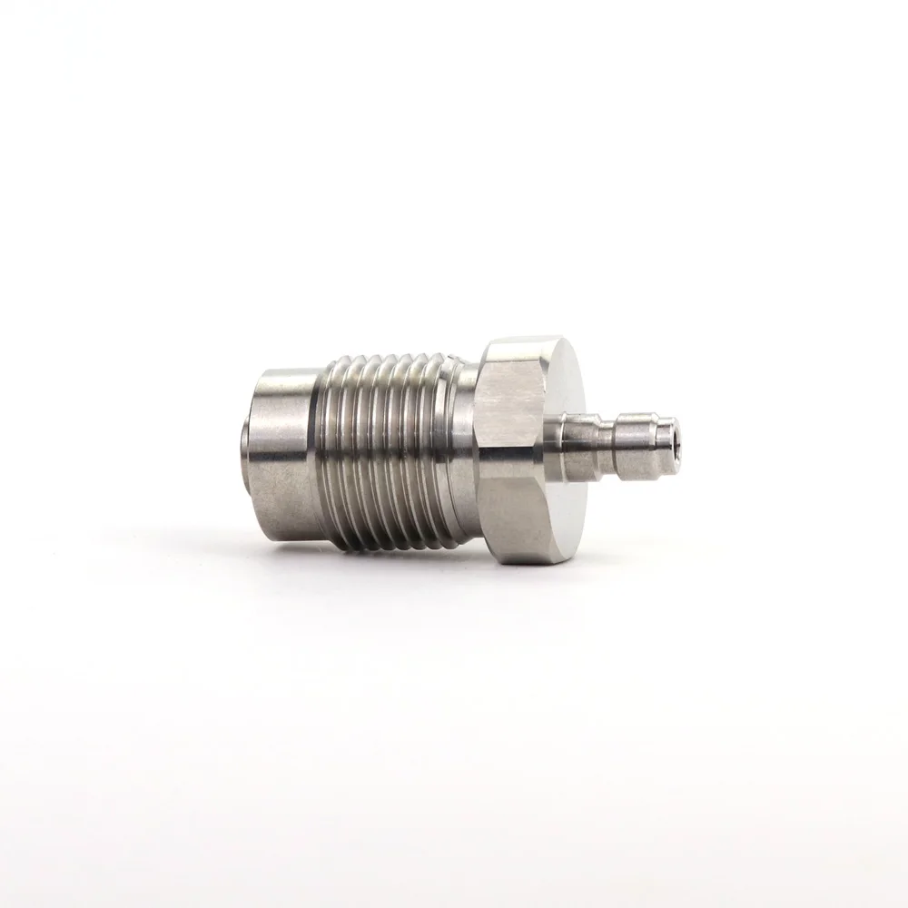 Estação de enchimento de ar HP Recarga Válvula Din de aço inoxidável 300Bar com desconexão rápida de 8MM G5/8-14 Plugue macho para mergulho