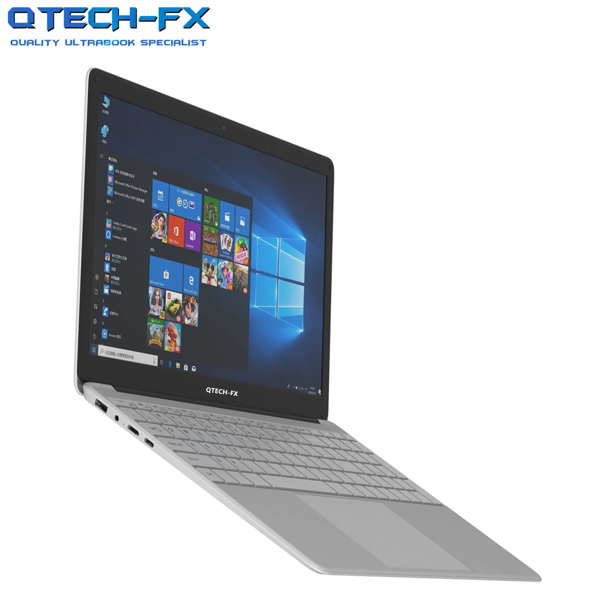 15.6 Notebook 12G RAM 128 SSD 1TB HDD CPU Celeron 4 Core Laptop Business Student Thin Arabic AZERTY Spanish Russian Keyboard