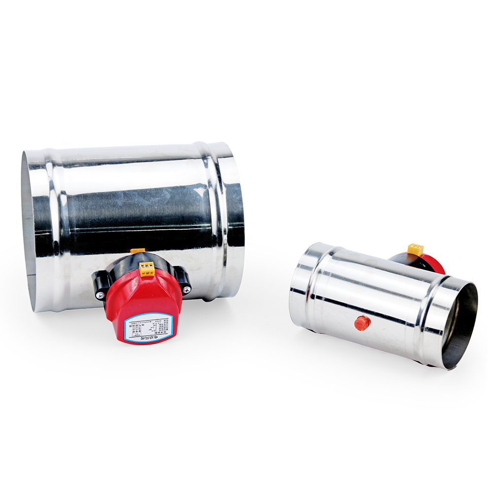 220V/12V/24V Aço Inoxidável 201 Válvula Solenóide de Amortecedor Motorizada 4/5 polegadas Ventilação de Duto de Ar 100/125mm