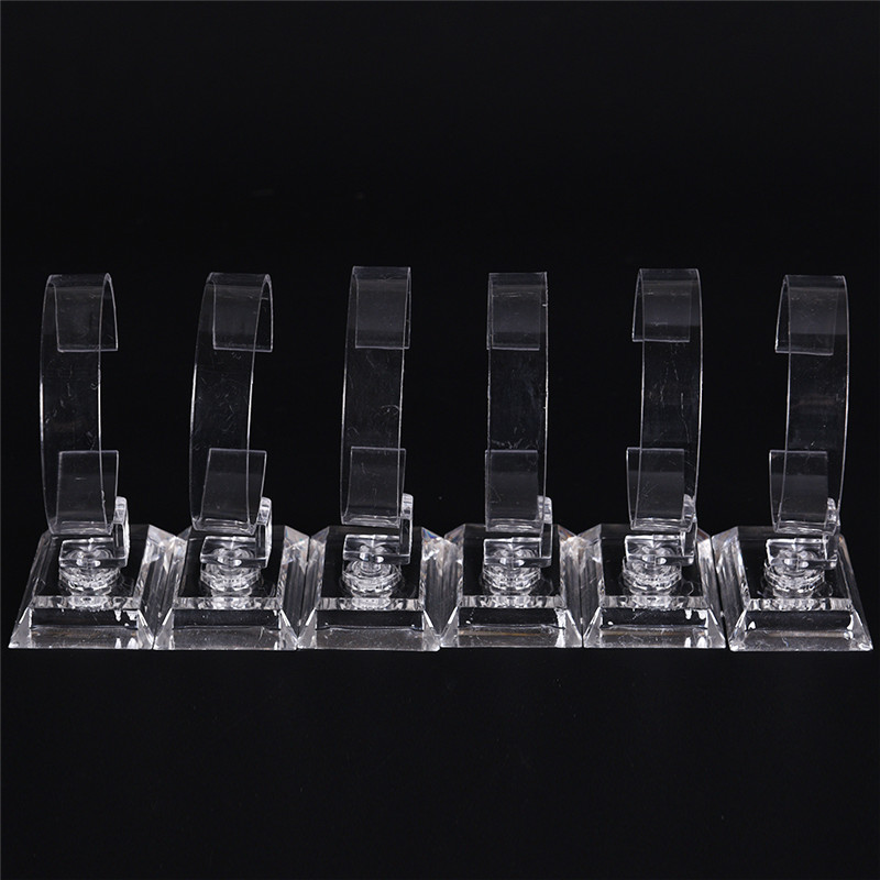 Mới 2 Cái/lốc Acrylic Trong Suốt Đồng Hồ Vòng Tay Vòng Hiển Thị Giá Đỡ Đứng Giá Bán Lẻ Shop Giới Thiệu Brazaletes Trang Sức Giá Sỉ