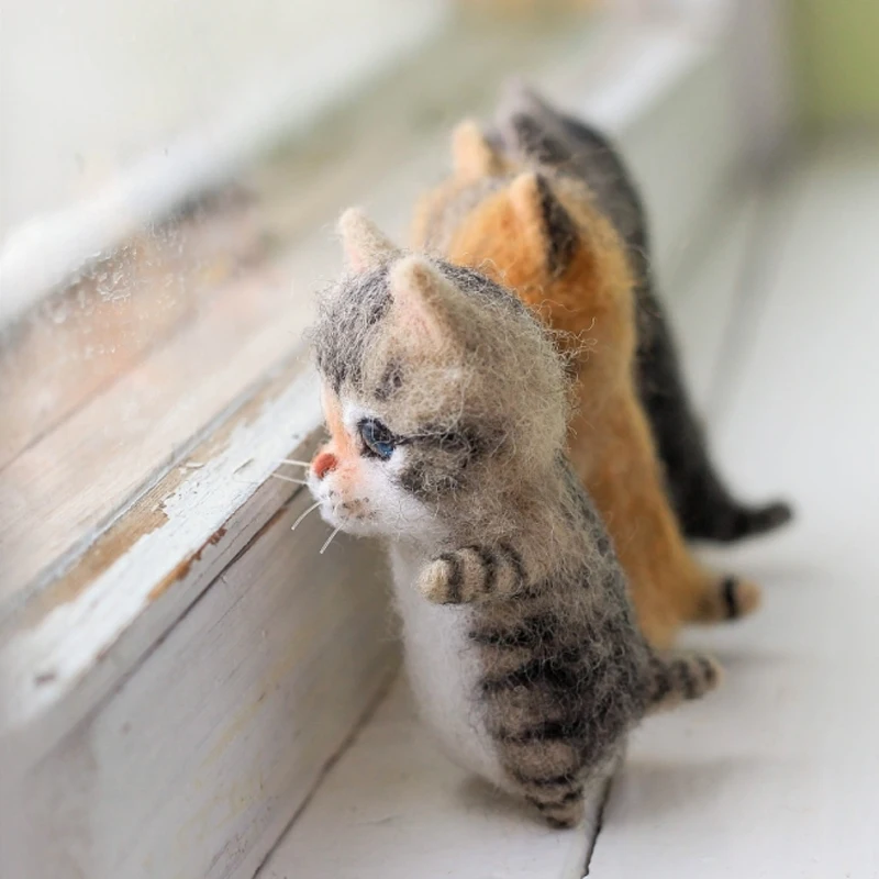 Dễ Thương Và Thú Vị Đồ Chơi Thủ Công Tự Làm Len Nỉ Mèo Thần Chưa Hoàn Thành Sang Trọng Búp Bê Chọc Âm Nhạc Đồ Chơi Quà Tặng Không Xong sản Phẩm