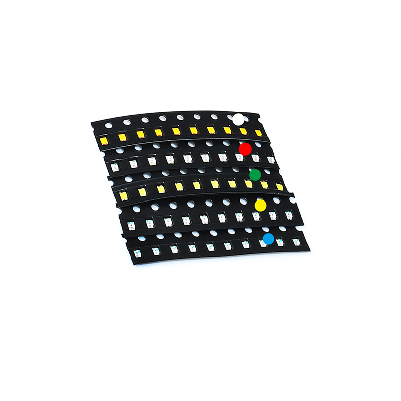 100 sztuk/partia 1206 0805 0603 0402 SMD Led czerwony żółty zielony biały niebieski pomarańczowy dioda emitująca światło woda wyczyść dioda LED zestaw