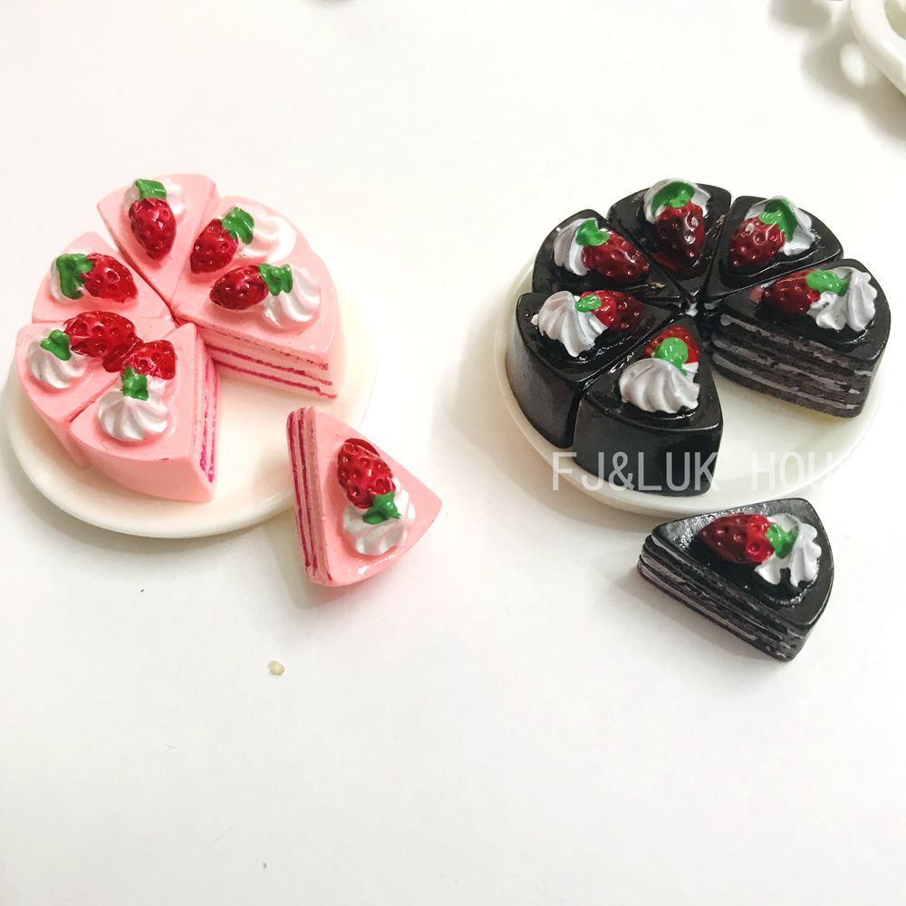 1/6 Scale MINI แกล้งทําเป็นอาหารของเล่นตุ๊กตาขนาดเล็กขนมปัง Cupcake Toast ร้านเบเกอรี่สําหรับ Blyth Barbies ตุ๊กตา BJD House KITCHEN