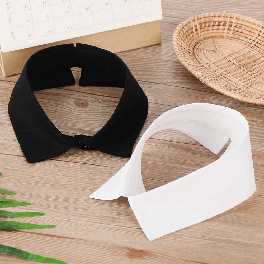 Cuello falso de encaje de algodón clásico para mujer, accesorios de ropa Vintage desmontables, solapa, blusa, Top, camisa, cuello falso, DropShip