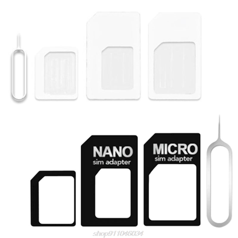 4 in 1 Konvertieren Nano SIM Karte zu Micro Standard Adapter für iphone für samsung 4G LTE USB Wireless router J02 21 Dropship