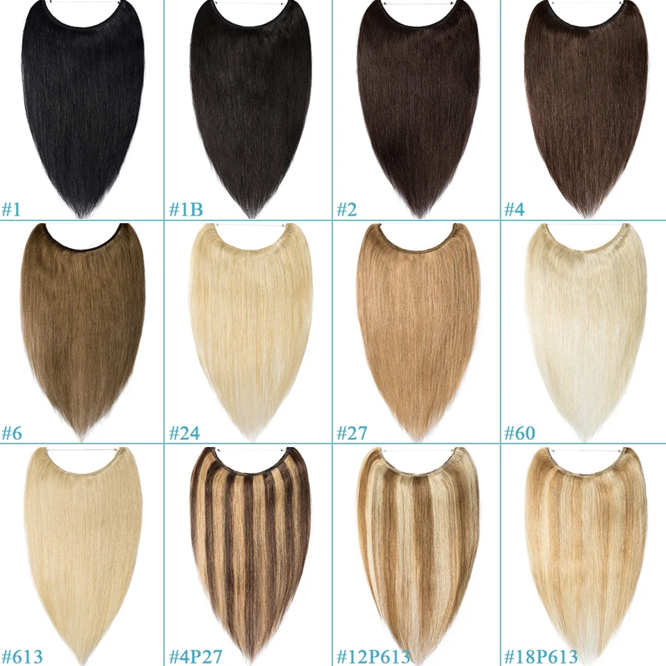 S-noilite 16-24 polegadas 60g-80g fio em extensões de cabelo fio reto em 100% cabelo humano peruca invisível linha de peixe cabelo natural