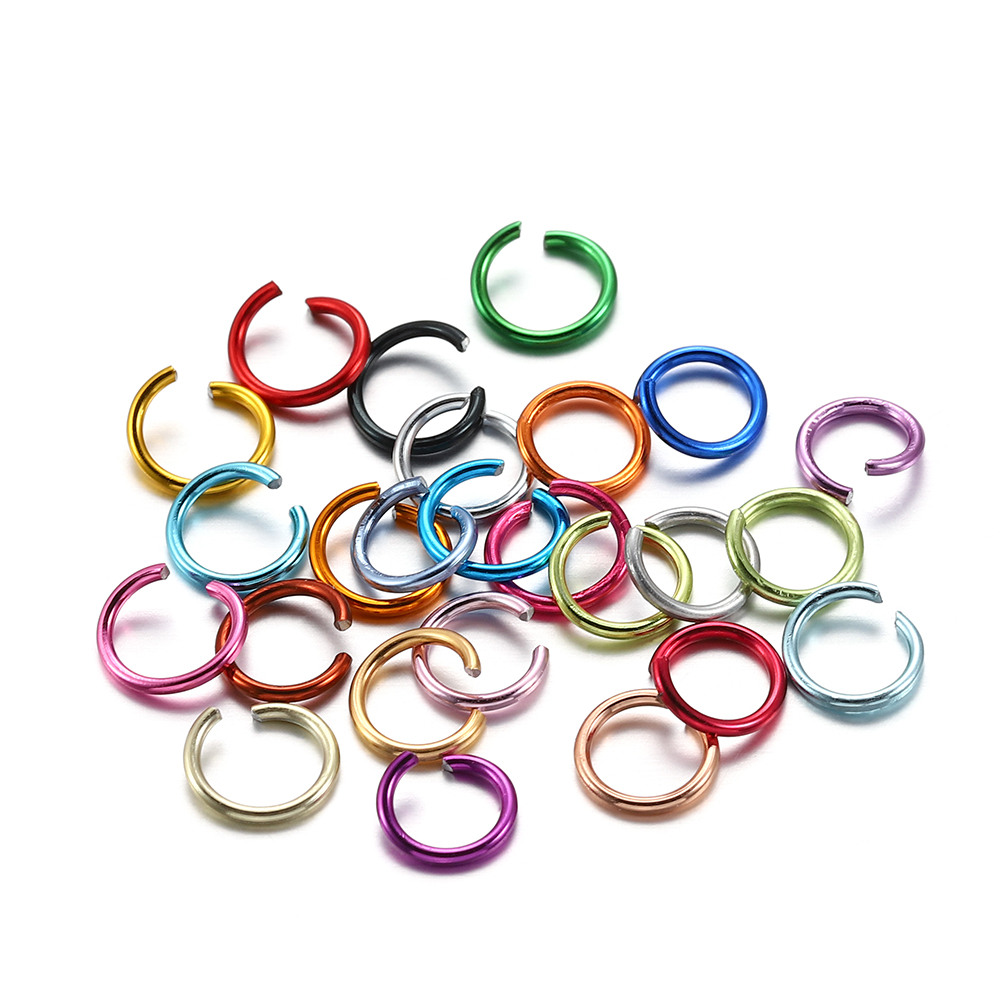 300 Pçs/lote 6/8/10mm Anéis de Salto Abertos Coloridos Dividir Conectores de Anel de Salto para DIY Colar Pulseira Jóias Fazendo Acessórios