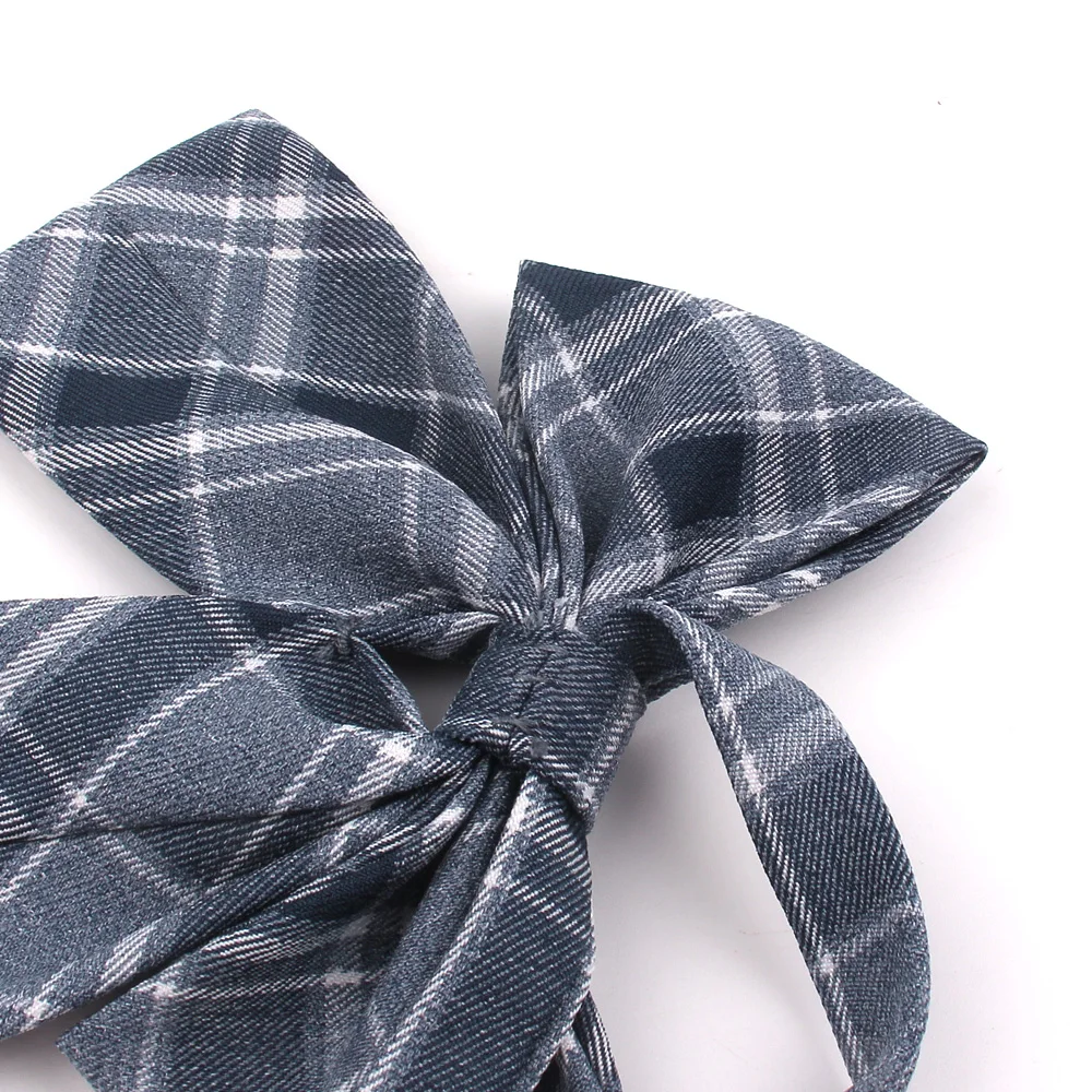 Nữ Tính Kẻ Sọc Bowtie Cổ Thắt Nơ Nữ Đồng Phục Cổ Butterf Nơ Người Lớn Kiểm Tra Dây Thắt Nơ Cravats Bé Gái Bowties